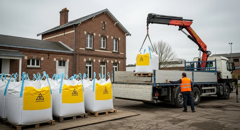 Chantier de référence : évacuation déchets, Métropole lilloise